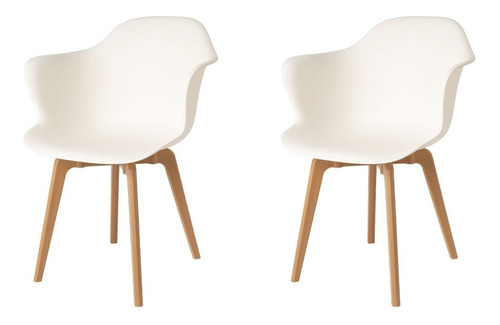 Silla Eames Con Descansabrazos Comedor Polipropileno, Set 2