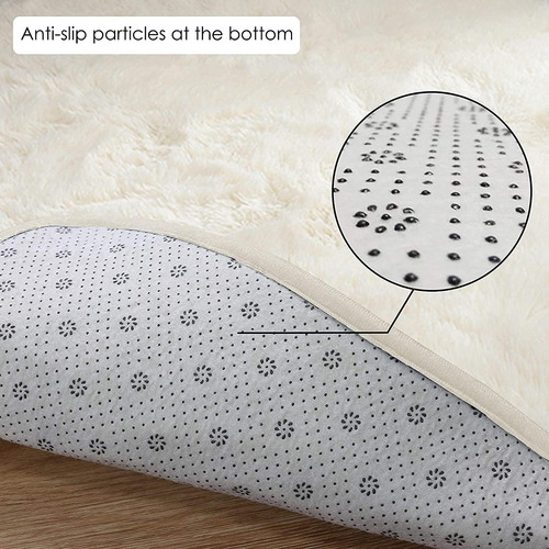 Alfombra Circular Fjzfing, Microfibra Antideslizante Aa Ab