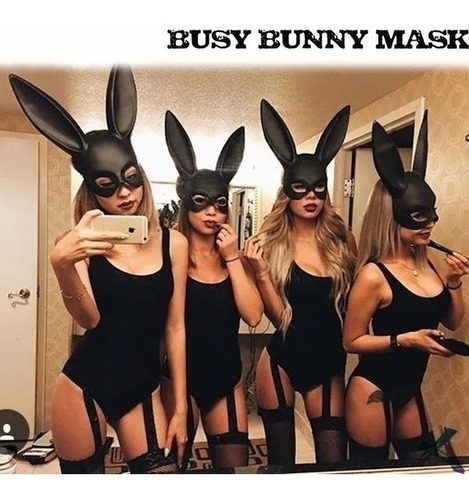 Orejas Coneja Disfraz Mascara Bugs Bunny Playboy Mujer Sexy