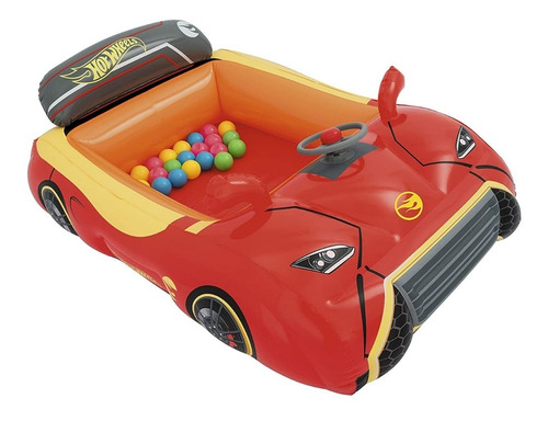 Piscina Pelotas Inflable Carro Hotwheels Bestway 93404