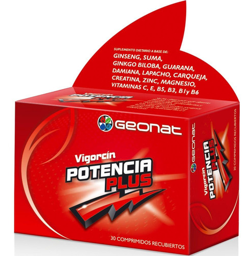 Vigorcin Potencia Plus Energizante Suplemento X 30