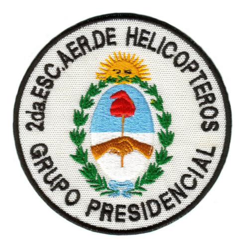 Parche Militar Bordado 2 Esc Helicopteros Grupo Presidencial