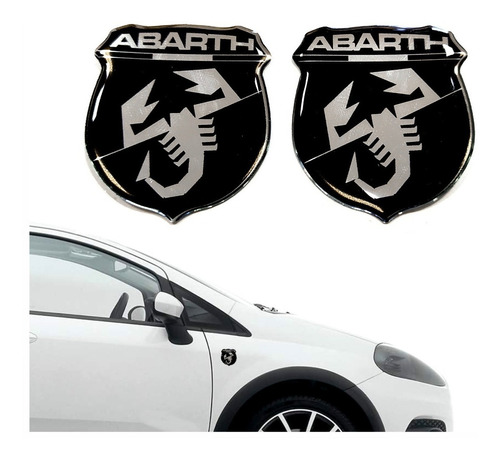 Adesivo Emblema Aplique Lateral Abarth Punto  Res42  Fgc