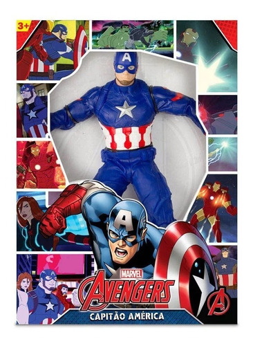 Boneco Grande Marvel Avengers 45 Cm Super Heroi Mimo 