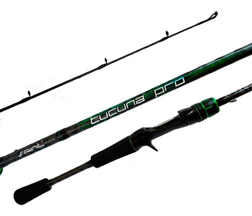 Vara Saint Plus Tucuna Pro 5'8 (1,73m) 10-25 Lb Carretilha Preto/verde