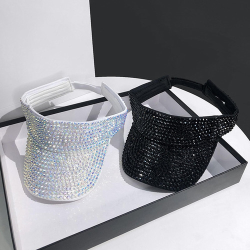 Sombrero Para El Sol Con Visera De Diamantes De Imitación