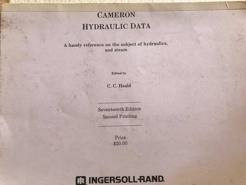 Libro Cameron Hydraulic Data