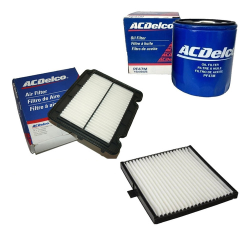 Combo Filtro Aire Habitaculo Aceite Chevrolet Aveo 2011 2012