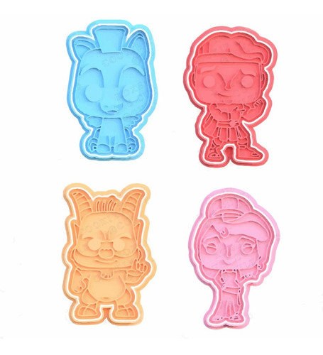 Kit De Cortadores De Galletas / Fondant - Kawaii V2