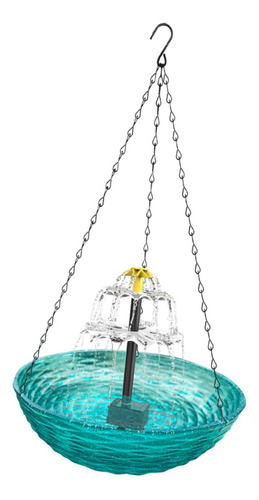 Banho De Pássaro Solar 925inchx925inchx1969inch Pátio Azul