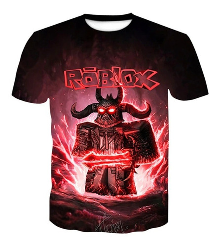 Polera Niño Roblox Full 3d Impresión Digital Importada