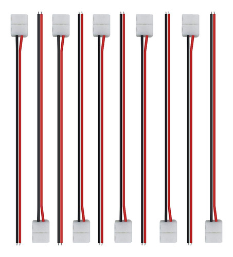 Zz 50 Conectores De Cinta Led De 2 Pines, Accesorios De 8