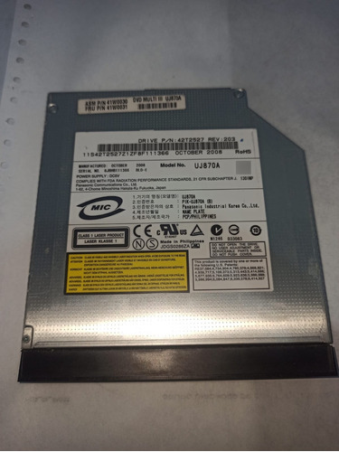 Quemador De Dvd Lenovo Thinkpad Sl300 Pn 42t2527