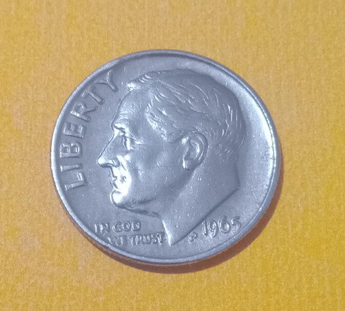 Moneda Liberty Año 1965 Sin Número De Serie 