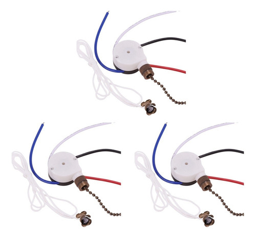 Kit De 3 Interruptores Para Ventilador De Techo, 3 Velocidad