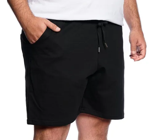 Pantalón Corto Short Liviano Lisos Talle Especial Hombres