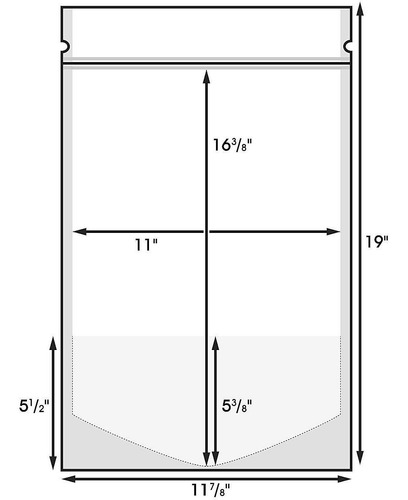 Bolsas De Barrera Plano - 30x48x14cm - Uline - 300/paq