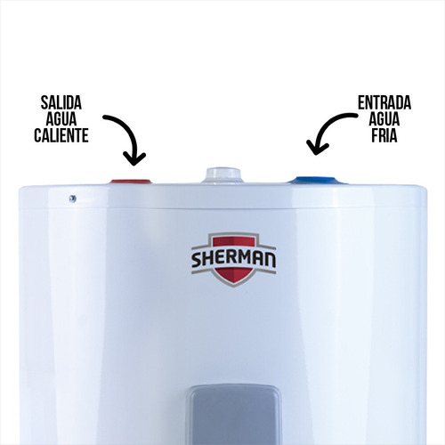 Termotanque Eléctrico Sherman Tepc085 Blanco 85l Pie 220v Blanco