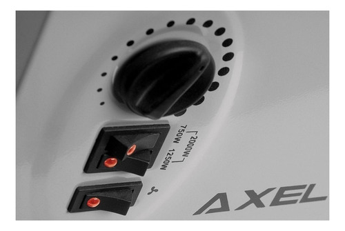 Imagen 3 de 4 de Calefactor eléctrico Axel AX-CO negro y gris 220V