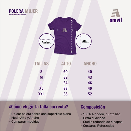 Imagen 2 de 2 de Polera Universidad De Chile Mujer Dis1
