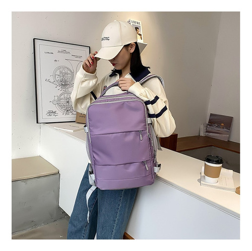 C Mochila De Viaje Multifuncional Grande Impermeable Para