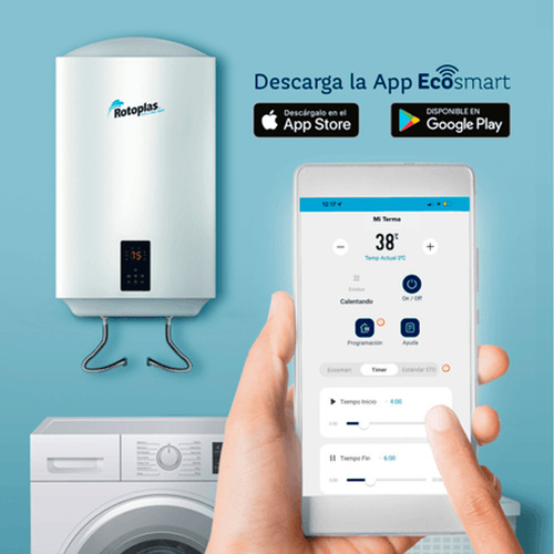Terma De Acumulación Rotoplas Ecosmart Wifi 50l