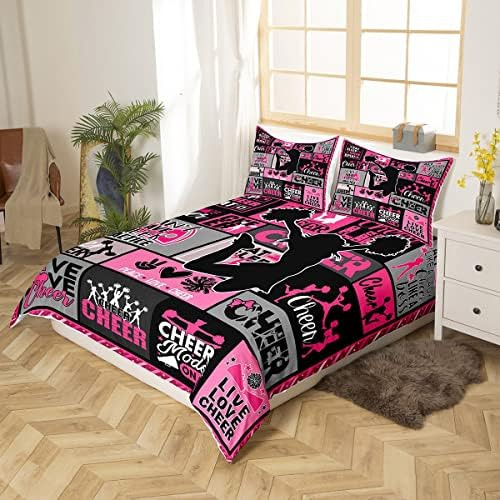 Juego De Cama De Animadora Para Niñas, Funda De Edredón Para