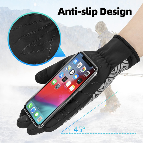 Guantes De Ciclismo Invierno Dedo Completo Pantalla Táctil C
