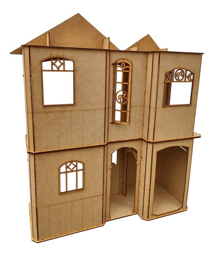 Casita De Muñecas Barbie Ejecutiva Casa Fibrofacil 2 Pisos