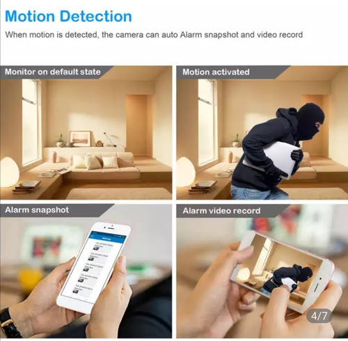 Micro Cámara Espía Spy Wi-fi Día/noche Graba Más De 24horas Color Negro