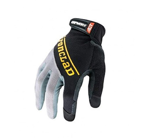 Guantes Acorazados Bgw-04-l De La Serie Gripworx, Negro, Gra