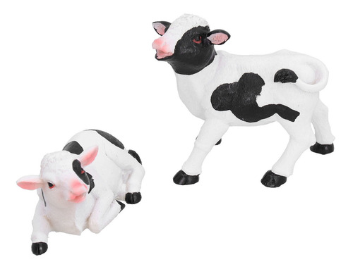 Adornos De Resina Con Forma De Vaca, 2 Piezas, Figura De Vac