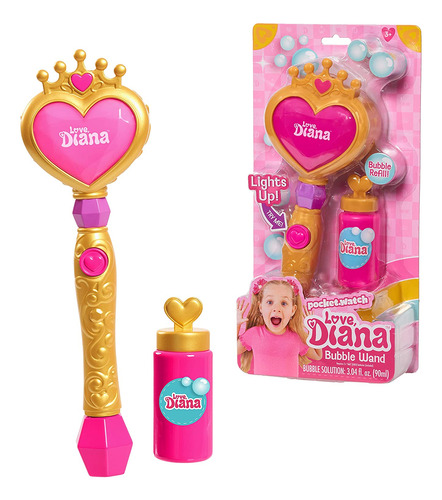 Love Diana Light Up Bubble Wand Y 3 4 Onzas De Recarga ...