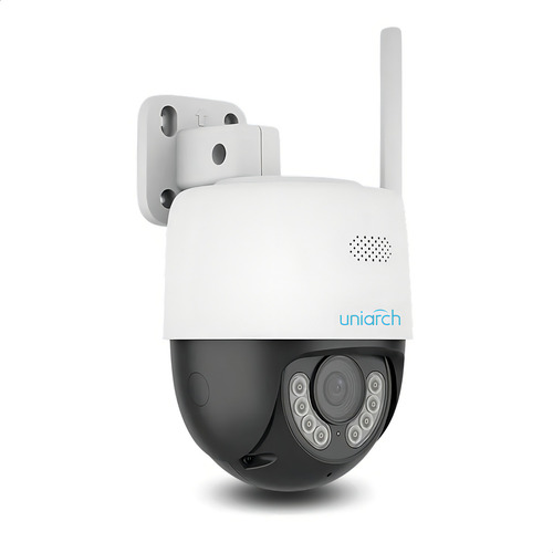 Cámara Seguridad Wifi Exterior Uniarch UHO-P1A-M3F4D Exterior3mp Color Noctura Alta Definición Protección Bidireccional Detección Humanos Notificaciones Alarma Seguimiento