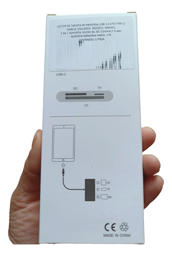 Omuzzica Mr0301 Multilector Type C 2.0 Soporta 1tb
