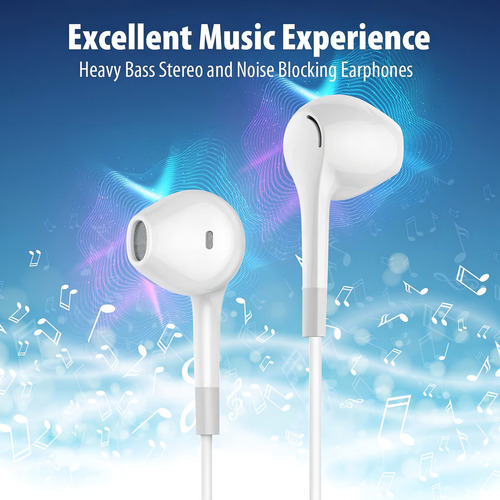 Auriculares Auriculares 5 En Un Paquete, Auriculares Con Cab
