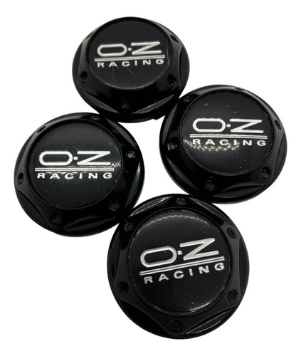 X4 Tapa Centro Llanta Auto Conica Neg Hexagonal Oz Racing 