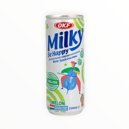 Refresco Coreano Milky, Sabor Melón, Okf, 250 Ml