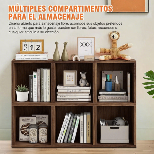 Librero Organizador Cubos Apilables De Madera Multifuncional
