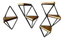 Comprar Maceteros De Colgar De Hierro Y Madera (combo)