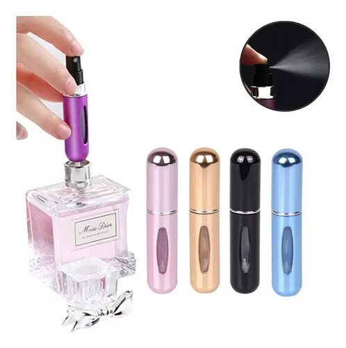 Atomizador Mini Botella 5ml Recargable Perfume Portátil