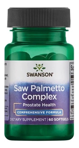  Saw Palmetto Complex Swanson 60sgels Salud Para La Próstata