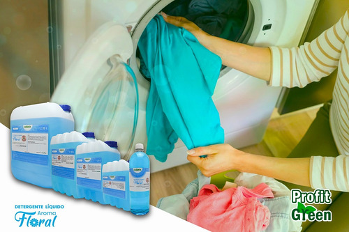 Aderix Detergente Líquido Floral Para Tela Y Ropa 20 Litros
