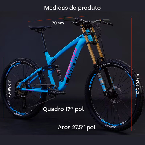 Bicicleta Alta Performance Mtb Suspensão Disco Aluminio