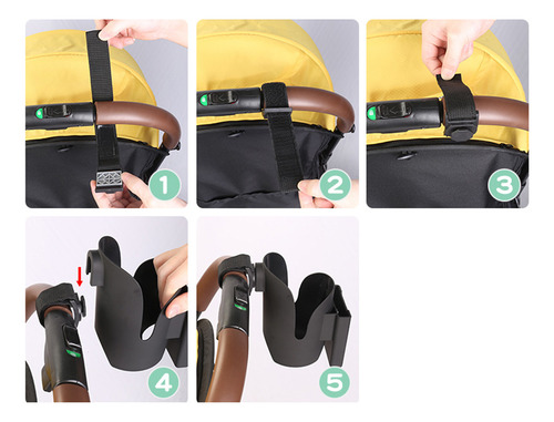Suporte Para Copos Para Carrinho De Criança, Garrafa, Copo U