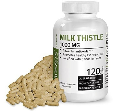 Bronson Milk Thistle 1000mg 120 Capsulas