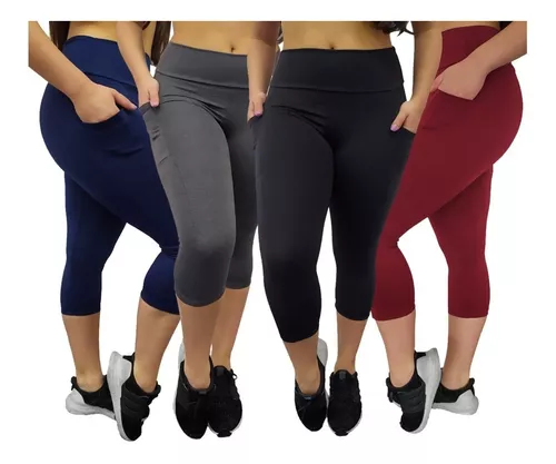 Calça Feminina Academia Fitness P/M/G/GG Legging com Bolso - MTX