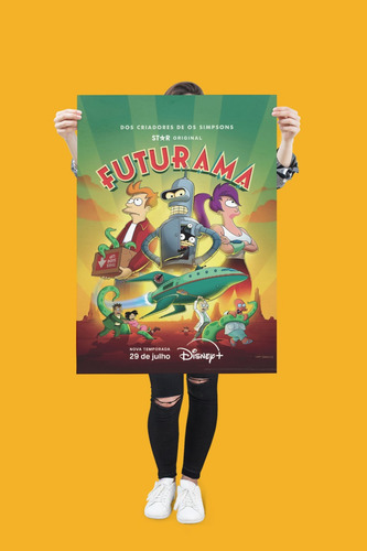 Superpôster Mundo Dos Super-heróis - Futurama, De Editora Europa., Vol. 1. Editorial Europa, Capa Mole, Edição 2024-09-26 00:00:00 Em Português