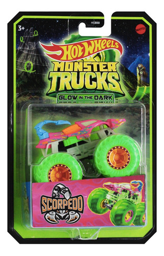 Carrinho Hot Wheels Monster Trucks Brilha No Escuro - Mattel