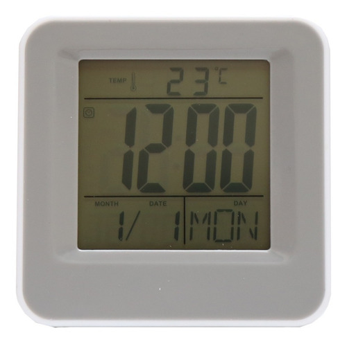Reloj Despertador Digital Luz Led Con Alarma Y Termometro